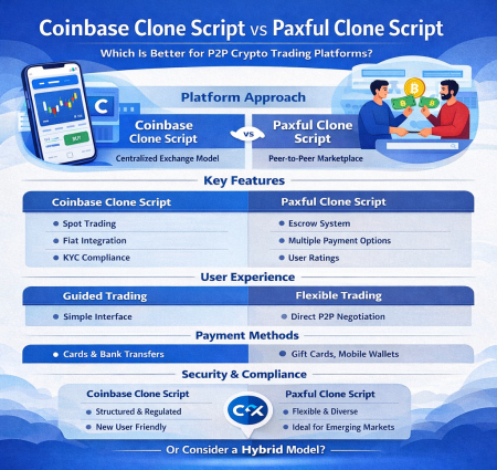 Coinbase Clone Script vs Paxful Clone Script: Which Is Better for P2P Crypto Trading Platforms?