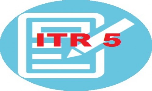 INCOME TAX RETURN (ITR-5) FORM FILING